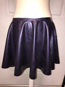 Metallic Purple Skater Skirt - Large